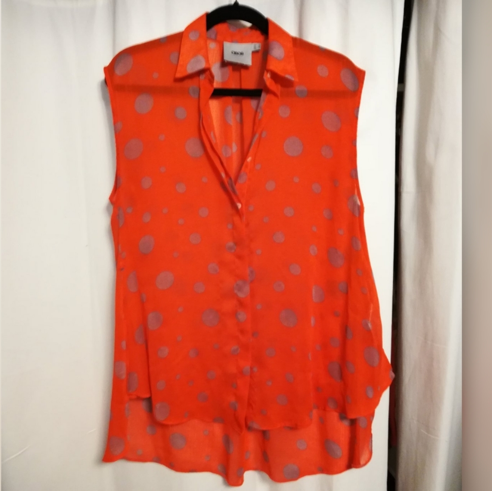 ASOS polkadot sleeveless blouse